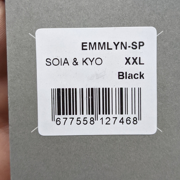 Soia & Kyo wool coat with real fur XXL black - Picture 5 of 10